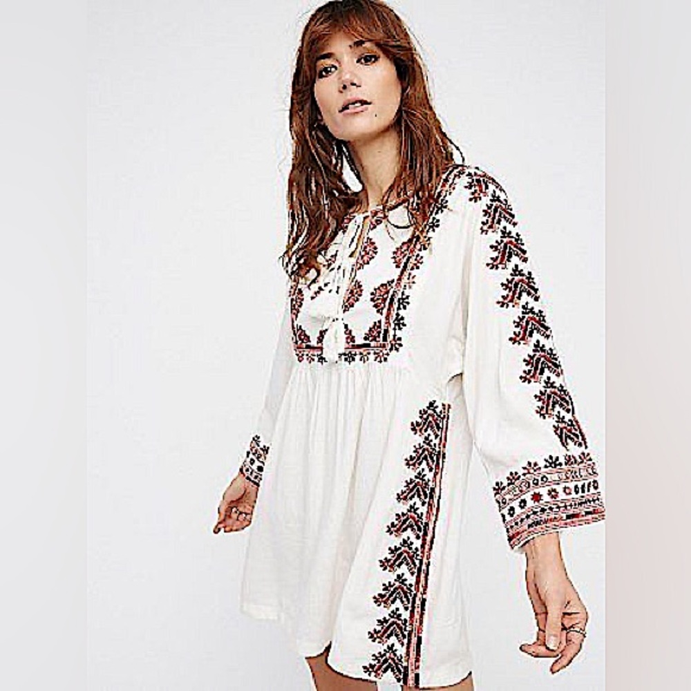 Free People | Starlight Embroidered Mini Dress